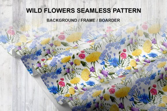 Beautiful Wild Flowers Graphic Patterns By Ljuko