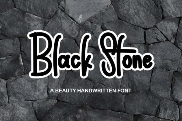 Black Stone Script & Handwritten Font By Peroscope Design