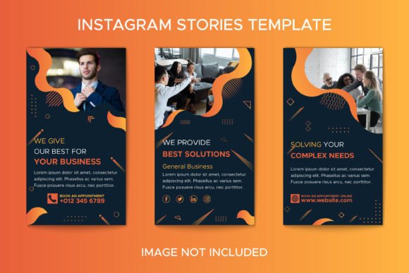 IT Solutions Geometric Instagram Story Graphic Social Media Templates By Ju Design