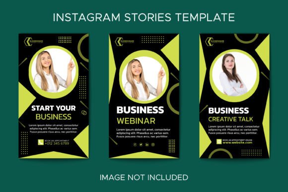 Instagram Story Templates for Business Graphic Social Media Templates By Ju Design