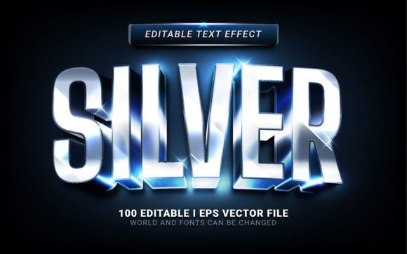 Silver Text Effect Grafik Kreative Add-Ons Von SugarV_Creative