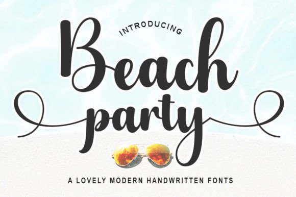 Beach Party Fontes Script Fonte Por IM Studio