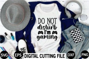 Do Not Disturb I'm Gaming Svg Illustration Modèles d'Impression Par Designstore99