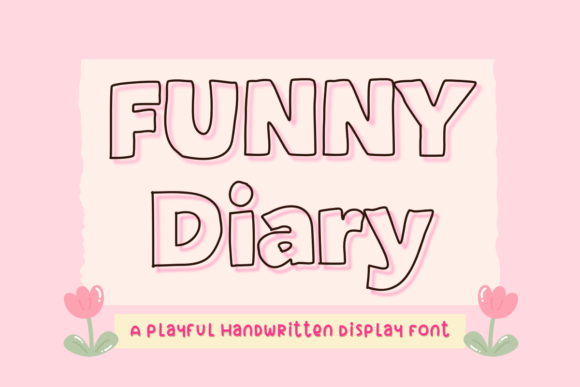 Funny Diary Display Font By AquariiD