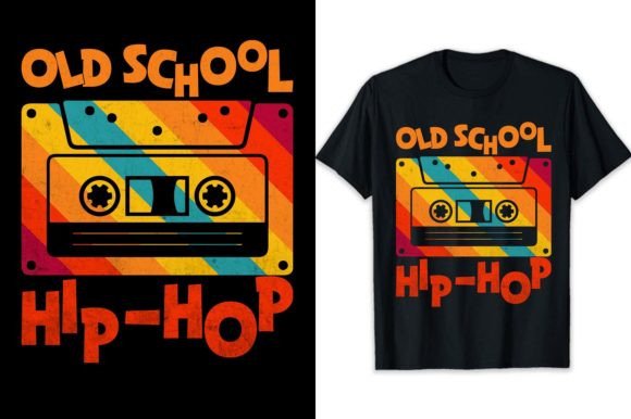 Retro 80s 90s Tshirt Design Hip Hop Graphic T-shirt Designs By shihabmazlish87