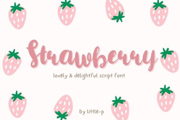 Strawberry Script & Handwritten Font By Issie_Studio