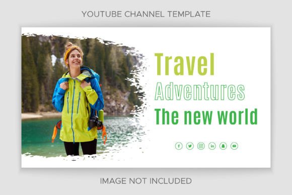 Tour and Travel YouTube Thumbnail Design Graphic Social Media Templates By Ju Design