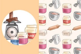 Baking Clipart Illustrations Graphic Illustrations By theclipatelier 3