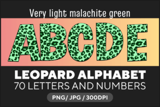 Very Light Malachite Green Leopard Alpha Grafica Creazioni Di fromporto 1
