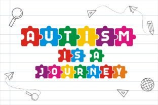 Autism Puzzle Decorative Font By edywiyonopp 3