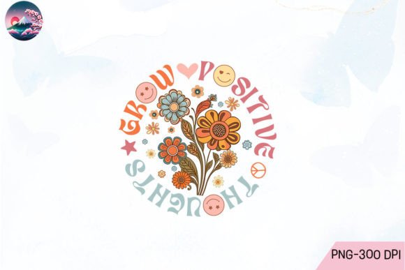 Grow Positive Thoughts Png Graphic Crafts By Cherry Blossom