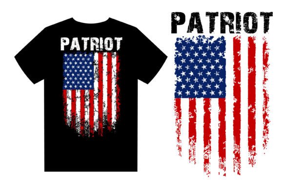 Patriot USA Flag T Shirt Design Gráfico Designs de Camisetas Por teestore
