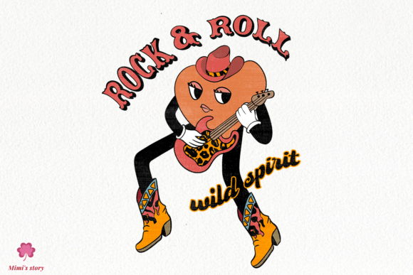 Rock & Roll Wild Spirit Sublimation Graphic Crafts By Mimi's story