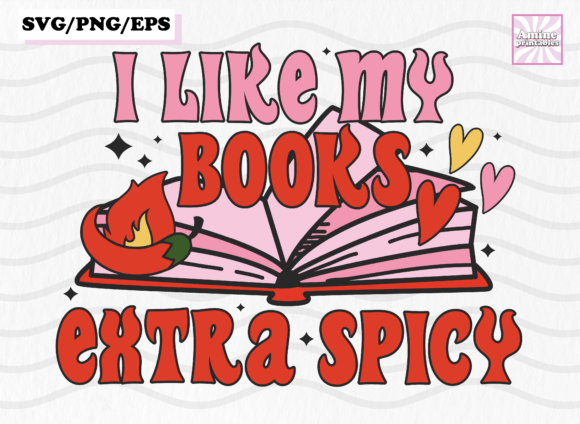 Spicy Book Aesthetic Smut SVG Design Graphic Crafts By AminePrintables