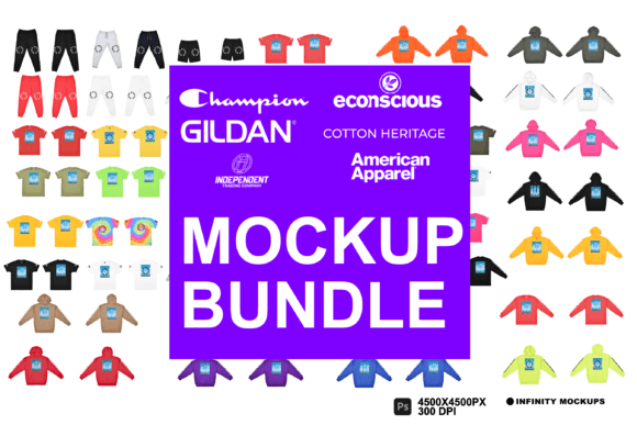 47 Clothing Mockups Mega Bundle Graphic Product Mockups By inmockups