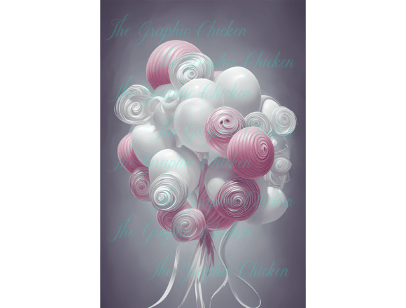 Balloons Celebration - I Graphic AI Graphics By TheGraphicChicken
