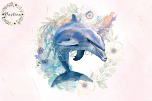 Bottlenose Dolphin Watercolor Clipart Graphic Crafts By Nastine 2