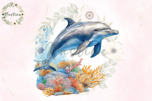 Bottlenose Dolphin Watercolor Clipart Graphic Crafts By Nastine 4