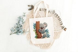 Cute Koala Holding Tree 8 PNG Clipart Gráfico Ilustraciones Imprimibles Por DigitalCreativeDen 8
