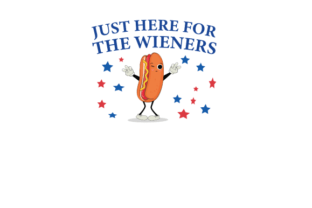 I'm Just Here for the Wieners T-shirt Graphic T-shirt Designs By Albahi 3