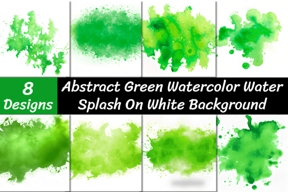 Abstract Green Watercolor Backgrounds Grafik KI Grafiken Von VYCstore
