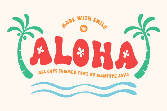 Aloha Display Font By Mantype Jaya