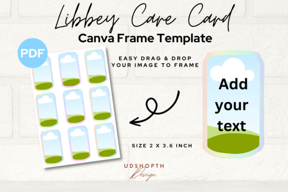 Libbey Care Card Canva Frame Graphic Product Mockups By UDShopTHDesign