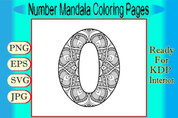 Number Mandala Coloring Pages Illustration Pages et livres de coloriage pour adultes Par Sadit Wiz440
