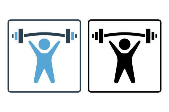Weightlifter Icon Gráfico Iconos Por asobahus