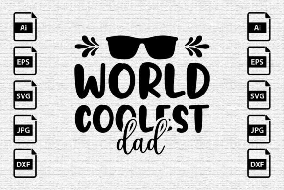 World Coolest Dad Afbeelding T-shirt Designs Door Eye Catch Design67
