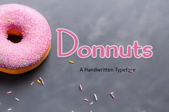 Donnuts Font Corsivi Font Di Emily Store