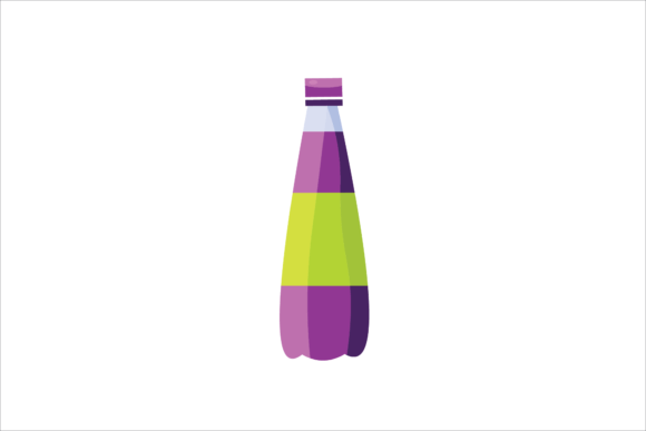 Fresh Grapes Bottle Juice Beverage Icon Illustration Icônes Par virtualvitaminvv