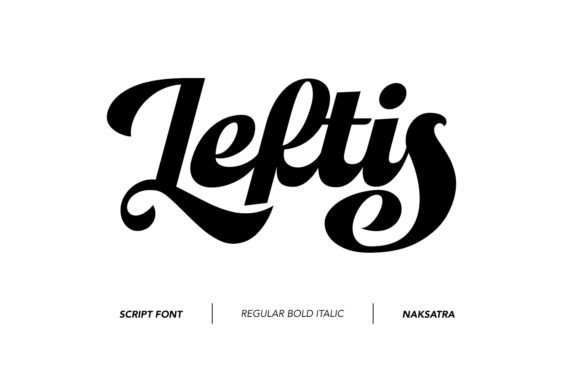 Leftis Display Font By Naksatra type
