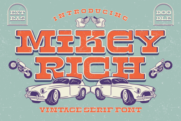 Mikey Rich Display Font By Situjuh