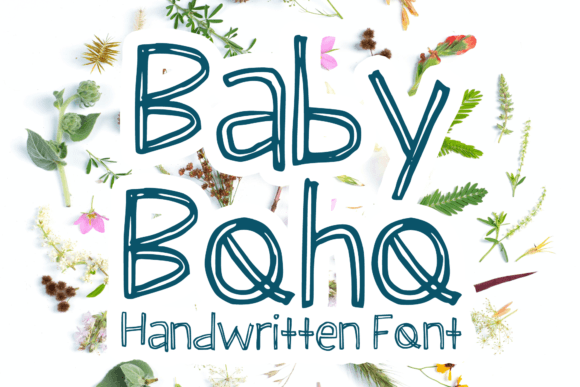 Baby Boho Display-Schriftarten Schriftart Von MVMET