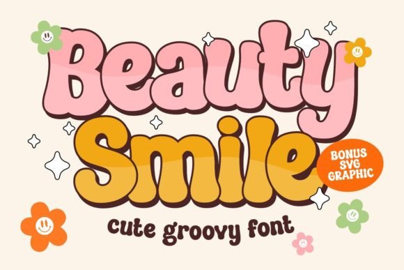 Beauty Smile Display-Schriftarten Schriftart Von Keithzo (7NTypes)