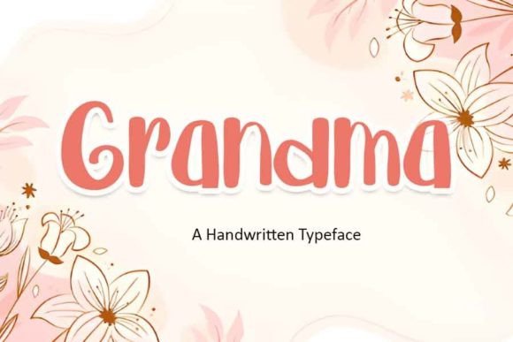 Grandma Script & Handwritten Font By Emily Store