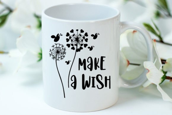 Make a Wish, Dandelion SVG Design Grafika Rękodzieła Przez Five Star Crafting
