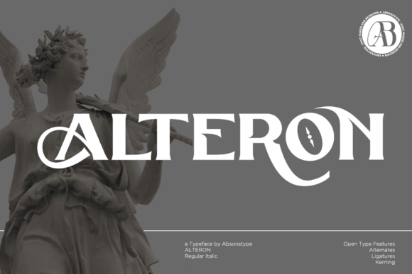 Alteron Display Font By Absonstype