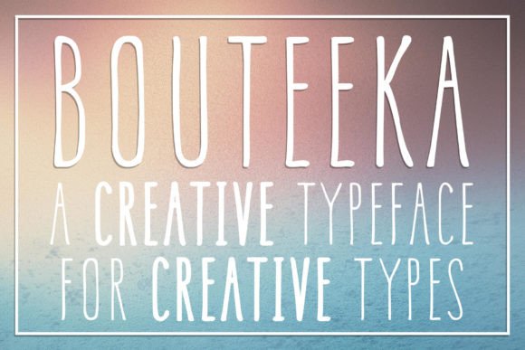 Bouteeka Display Font By phelans-fontastic-ventures