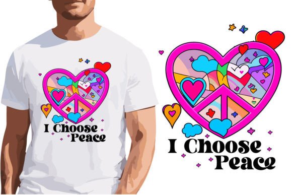 I Choose Peace Sublimation PNG Graphic Crafts By Ak Artwork