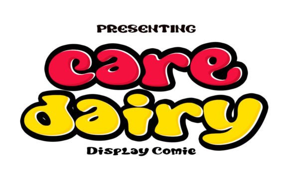 Care Dairy Display Font By gatype