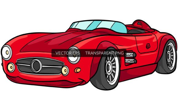 Luxury Racing Sport Car Illustration Gráfico Ilustraciones Imprimibles Por SCWorkspace