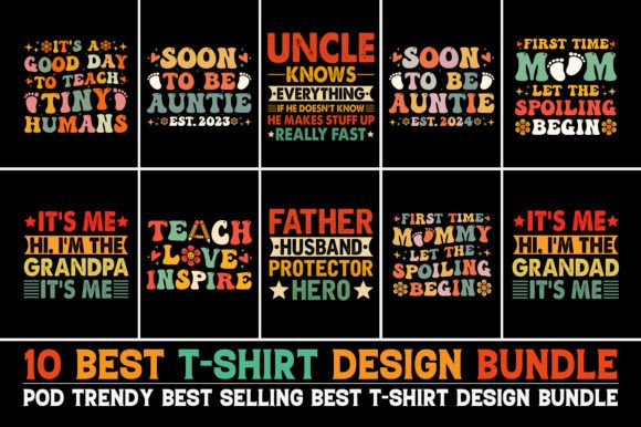T-Shirt Design Bundle for POD Gráfico Diseños de Camisetas Por T-Shirt Design Bundle