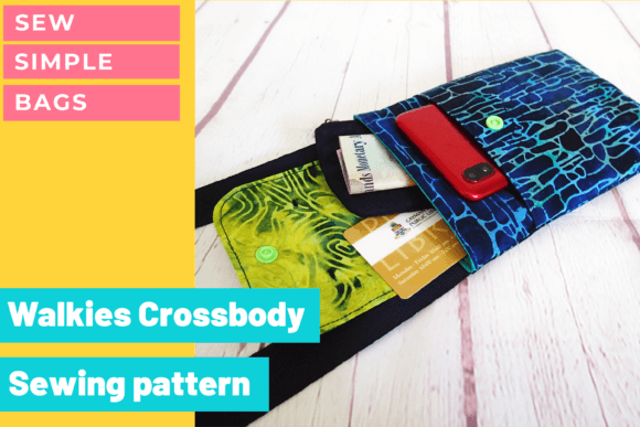 Walkies Crossbody Bag Sewing Pattern Graphic Sewing Patterns By SewSimpleBags