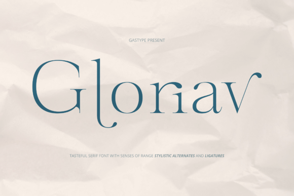 Gloriav Serif Font By WuadType x Glyphofik Studio