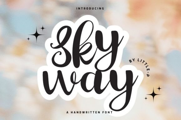 Skyway Script & Handwritten Font By Issie_Studio