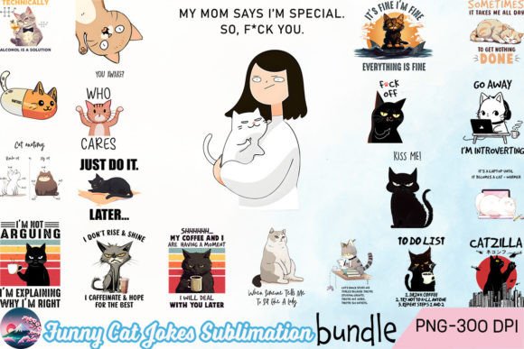 Funny Cat Jokes Bundle Graphic Crafts By Cherry Blossom