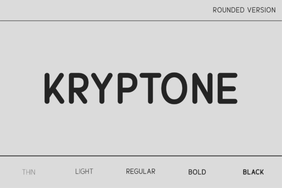 Kryptone Rounded Sans Serif Font By Nan Design