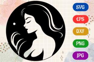 Mermaid | SVG EPS DXF PNG JPG Silhouette Grafik KI Illustrationen Von Creative Oasis 1